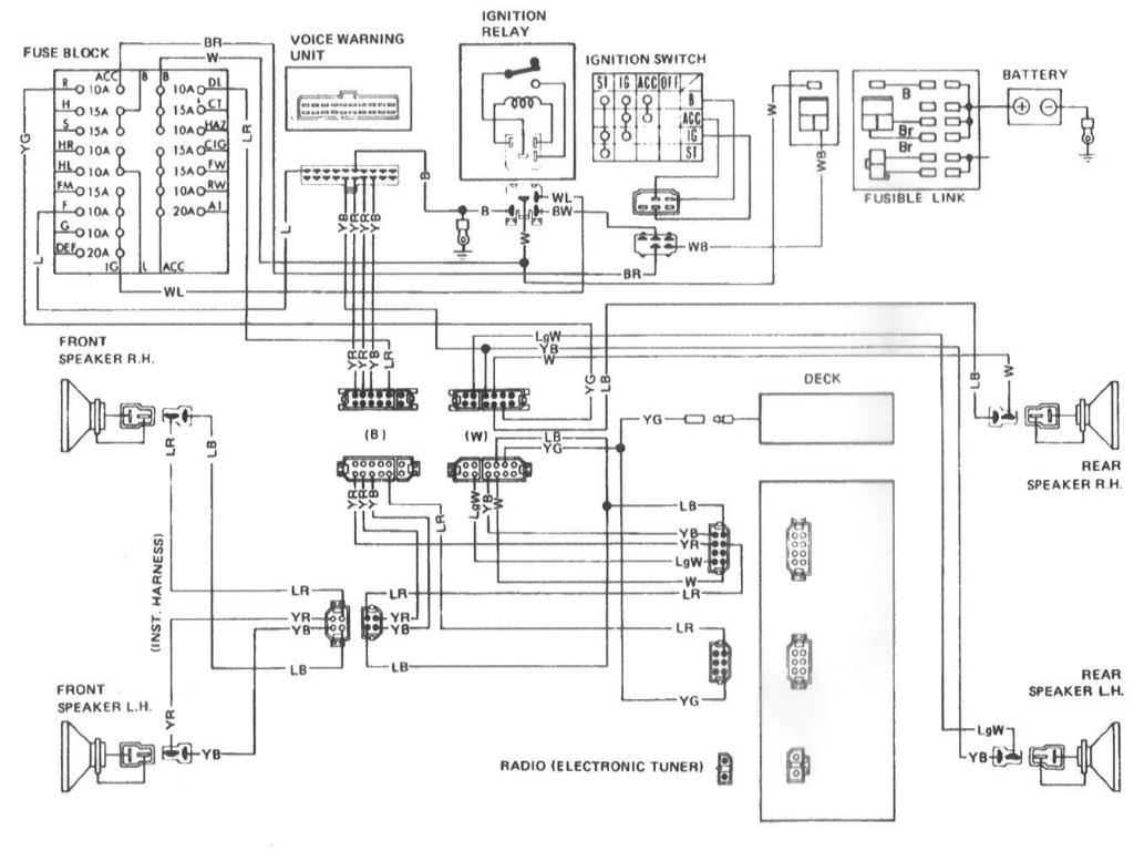 1982 280zx audio diagram - Help Me !! - The Classic Zcar Club