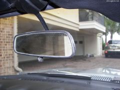 Silvering issues, sun bleached Nos/restored rearview mirror