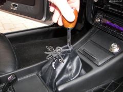 Rusty shifter lever torn shifter boot!