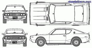 KPGC110 Skyline Blueprint