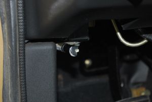 Broken hood release lever