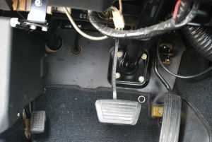 Drivers side under dash