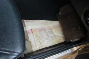 Passenger side floor board