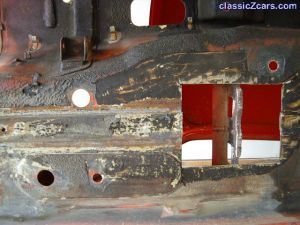 Passenger side rust removal