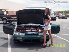 My 98 240sx at Carlisle car show with bikini contest winner