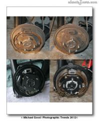 Rear Drums before and after
