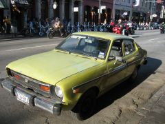 Datsun B210 at the Republic of Texas Biker Rally