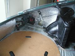 Sound proofing & dyeing the Black vinyl interior