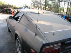 81 280zx rear view, still grimey