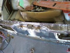 Rusted out rear hatch area