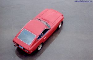 Arial view of 240z