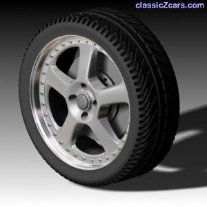 3D render of wheel