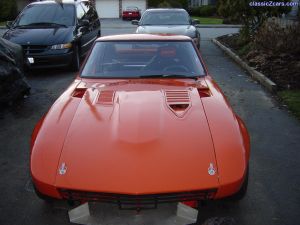 ZX hood vent in 240z hood