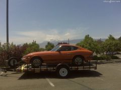 240Z Day One on Trailer
