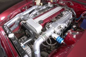 240z 1jz engine bay