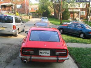 Rear shot of a 72 240z