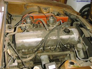 Terry's Brown/Green 240Z Engine Bay