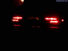 L.E.D. Parking lights at night