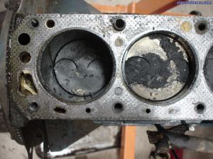 Burned pistons?