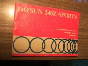 original owners manual