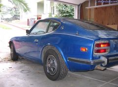 '73 240, as bought, rear