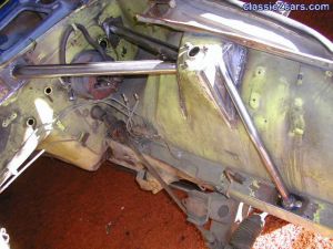 front of roll cage