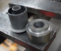 Custom press tool for Mustache Bar Bushing install