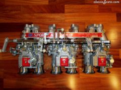 SK Triple 45mm Sidedraft Carbs and Manifold