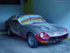 Rusty car in process to be restore