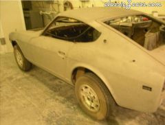 1975 280Z body work - exterior in primer