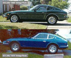 1971 240z in 1978 and 1973 240z in 2008