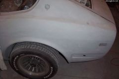 block sanding primer on DS rear quarter