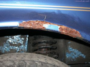 rear wheel arch rust