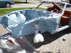 POR-15 and Tie coat primer after sandblasting.