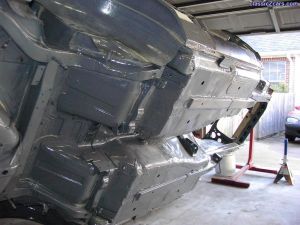 Z CAR Undercarriage with POR 15 Sealer Coat