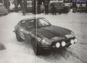 Rally 240Z in snow