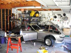 Z Car in Garage Getting Put Back Together 5/12/06