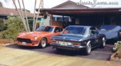 Old Photo - My 240z and Dad's BMW 3.0 CS