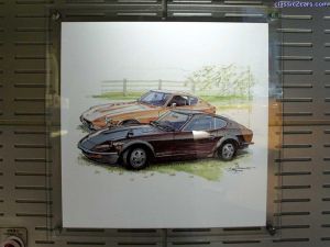 Sports Car Graffiti Art - Fairlady Z and G-nose Z