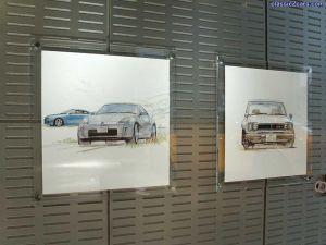 Sports Car Graffiti Art - Fairlady Z (33), Skyline V35, and Skyline