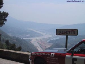 At the village Gilette (not the razorblade) looking down hill at a dry rive