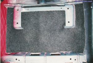 Close-up of dvr seat floor mount