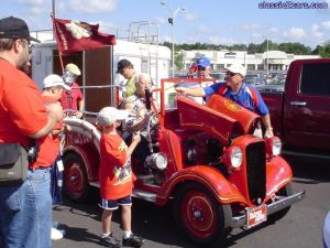 Mr. K Diggin' the Firetruck!