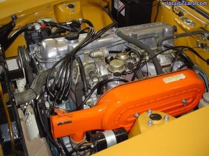 Unrestored original engine bay