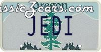 JEDI vanity plate