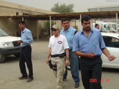 Sporting the Club Tshirt and Hat in Iraq