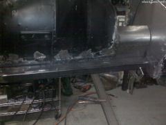 Passenger side frame rail replacement