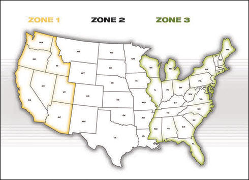 Holiday Shipping Map