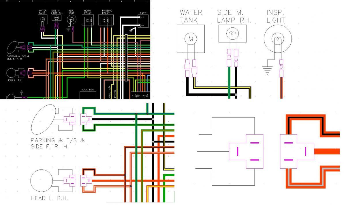 240Z Serie I Color Wiring Diagram - Page 2 - Electrical - The Classic