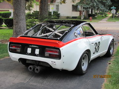 RR corner view restored 240Z racecar